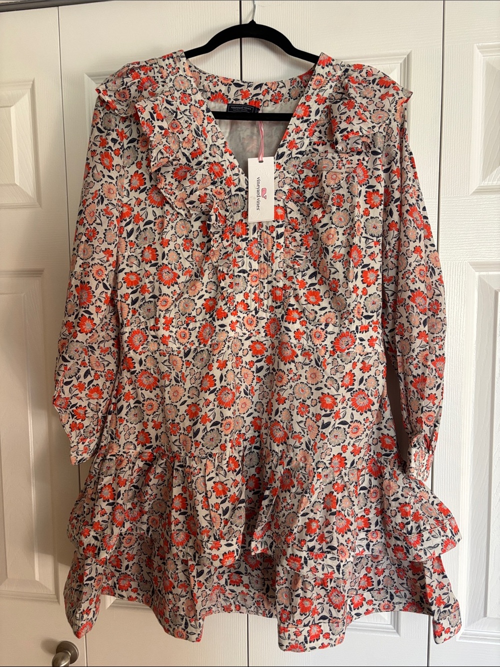 Vineyard Vines Ivy Ruffle Dress 14